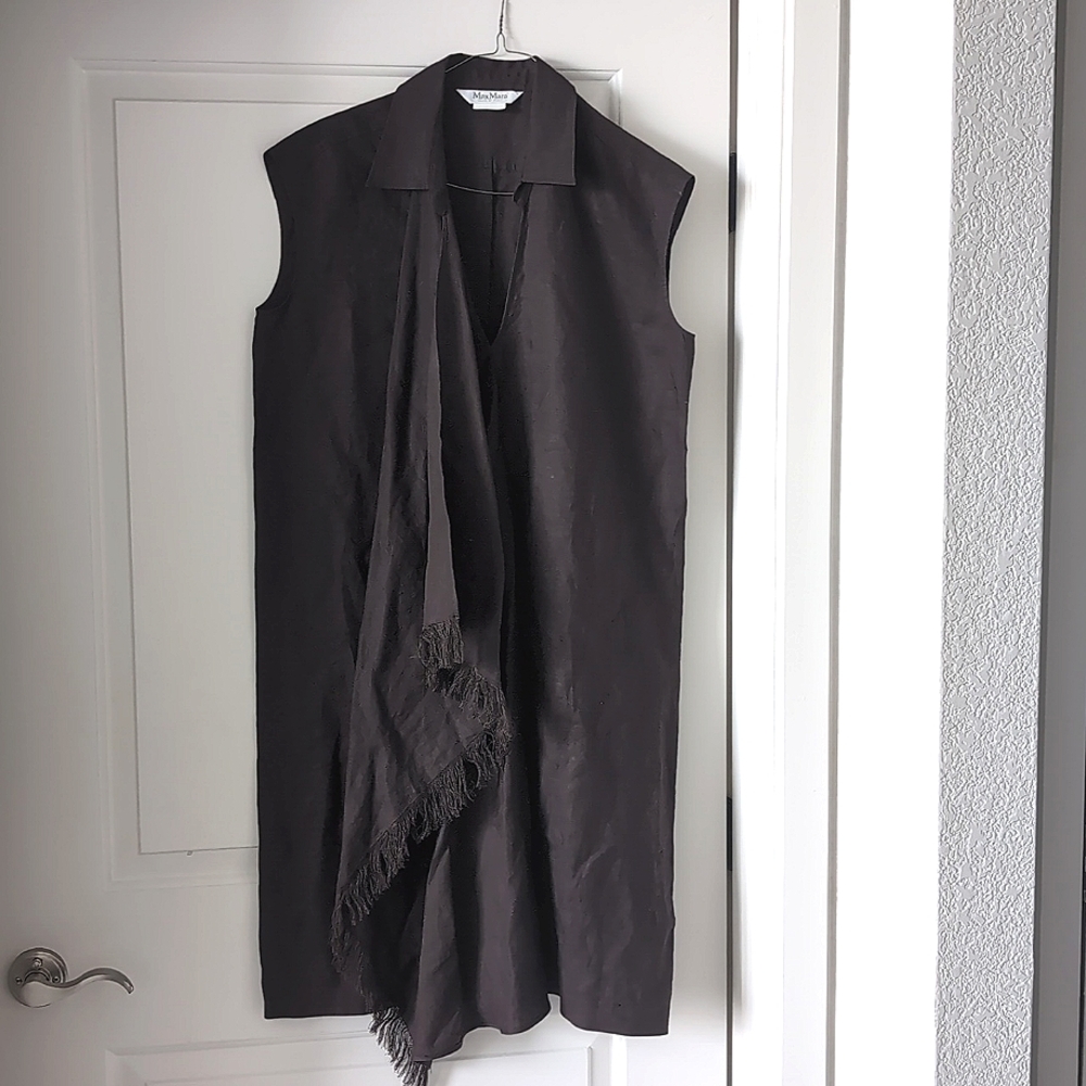 MaxMara Brown Linen Dress size 10